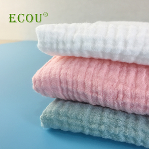 100% Cotton Hữu Cơ Crinkled Muslin Vải Cho Baby Swaddle - Product Image 3