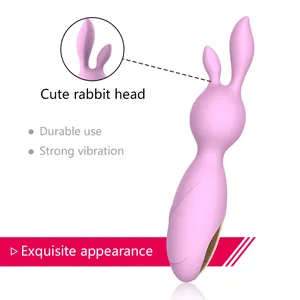 Winyi G Spot 12 Funktionen Lange Kaninchen ohren Massage G-Punkt Kitzler Stimulator Sexspielzeug Kaninchen Vibrator für Frauen Liebe Paare