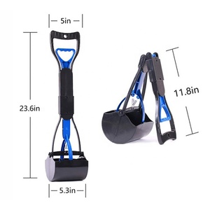 Pelle à Pooper en plastique pliable pour chien, pelle à manche longue, ramasseur de déchets, pour animaux de compagnie, Pooper, nouveau, prêt à l'emploi - Product Image 4