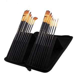 Lot de 15 pinceaux d'<span class=keywords><strong>artiste</strong></span> à long manche <span class=keywords><strong>pour</strong></span> <span class=keywords><strong>peintre</strong></span>, aquarelle, art, art professionnel, nouveau - Product Image 4