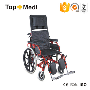 Topmedi THE004LGCP removable headrest and armrest aluminum luxury recliner for disabled - Product Image 1