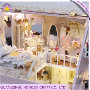 Maison de poupée <span class=keywords><strong>miniature</strong></span> <span class=keywords><strong>en</strong></span> <span class=keywords><strong>bois</strong></span> assemblée avec lumière et musique, fournitures pour maison de poupée, miniatures de meubles pour maison de poupée, vente <span class=keywords><strong>en</strong></span> gros - Product Image 5
