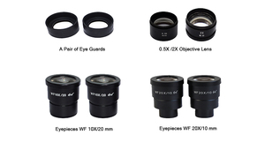 Tête de <span class=keywords><strong>microscope</strong></span> stéréoscopique trinoculaire optique 0,5X/2X Objectif 3,5X-180X - Product Image 5