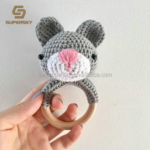 Chine Fournisseurs <span class=keywords><strong>Personnalisé</strong></span> À La Mode Pas Cher Coton et <span class=keywords><strong>Bois</strong></span> <span class=keywords><strong>Anneau</strong></span> de <span class=keywords><strong>Dentition</strong></span> - Product Image 1