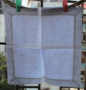 Serviettes <span class=keywords><strong>de</strong></span> <span class=keywords><strong>table</strong></span> en lin blanc uni <span class=keywords><strong>de</strong></span> haute qualité en gros pour mariage avec monogramme - Product Image 1