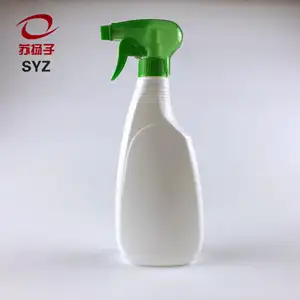 Botol Pembersih Dapur Putih, Semprotan Kosong 500 Ml 500 Ml Botol Plastik Cair dengan Pemicu Semprot Toilet Pembersih