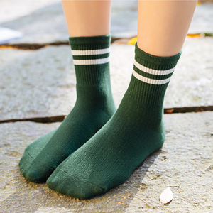Calzini a Righe in Cotone Stile Coreano Primaverile per Ragazzi e Ragazze Adolescenti, Calze Casual da Strada - Product Image 4