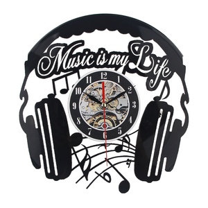 Horloge murale en vinyle sans cadre, horloge d'art <span class=keywords><strong>CD</strong></span> de disque vinyle pour <span class=keywords><strong>la</strong></span> décoration de <span class=keywords><strong>la</strong></span> maison, cadeaux créatifs - Product Image 5