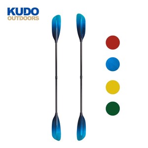 KUDOOUTDOORS赤い色便利なホワイトウォーターカヤックパドル長さアジャスターカヤック用 - Product Image 3