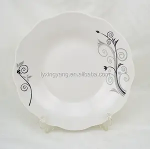 Оптовая продажа, белые наклейки для керамических тарелок, Простые керамические наклейки, наклейки для обеденных тарелок