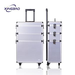 Multi-functional Layering Aluminum <strong>Make</strong> <strong>up</strong> Trolley Cosmetic case for Professional Makeup Suitcase - Product Image 1