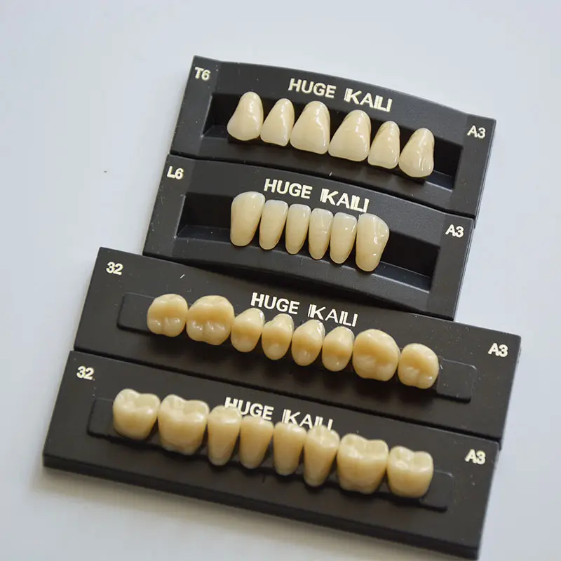 Dientes de acrílico/dientes de plástico/dientes de dentadura de polímero enormes