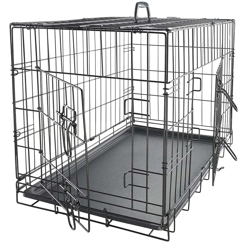 Ucuz taşınabilir kare tüp Pet yatak evi köpek kafesi