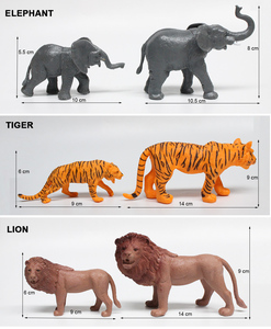 5-14 cm plastik aile set şekil hediye afrika hayvan oyuncak için çocuk öğrenme