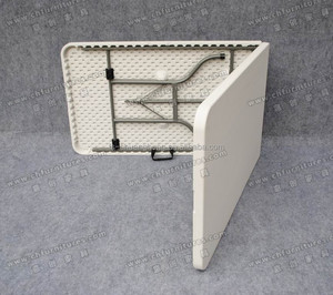 Phong cách hiện đại ngoài trời gấp bàn hội nghị đơn giản hình chữ nhật thiết kế bền vật liệu nhựa cho ăn uống khách sạn sử dụng - Product Image 2