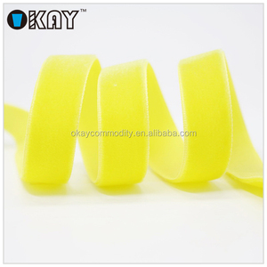 Tamam fabrika ücretsiz örnekleri toptan 10 mm kadife elastik şerit - Product Image 6