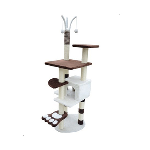 Árbol Rascador para <span class=keywords><strong>Gatos</strong></span>, Poste Rascador, Muebles, <span class=keywords><strong>Gimnasio</strong></span>, Casa de Juegos, Plataforma de Salto para <span class=keywords><strong>Gatos</strong></span>, 60*60*165cm - Product Image 3