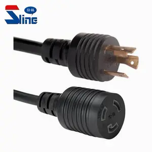 USA NEMA L5-20 Locking Generator Power Extension Cord twist lock plug L5-20P to L5-20R mains cable used in American US market