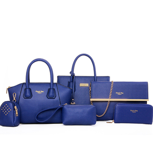 2019 más nuevo de moda de las señoras de lujo bolso dama <span class=keywords><strong>6</strong></span> piezas de cuero de la pu bolso de las mujeres bolso de mano - Product Image 1