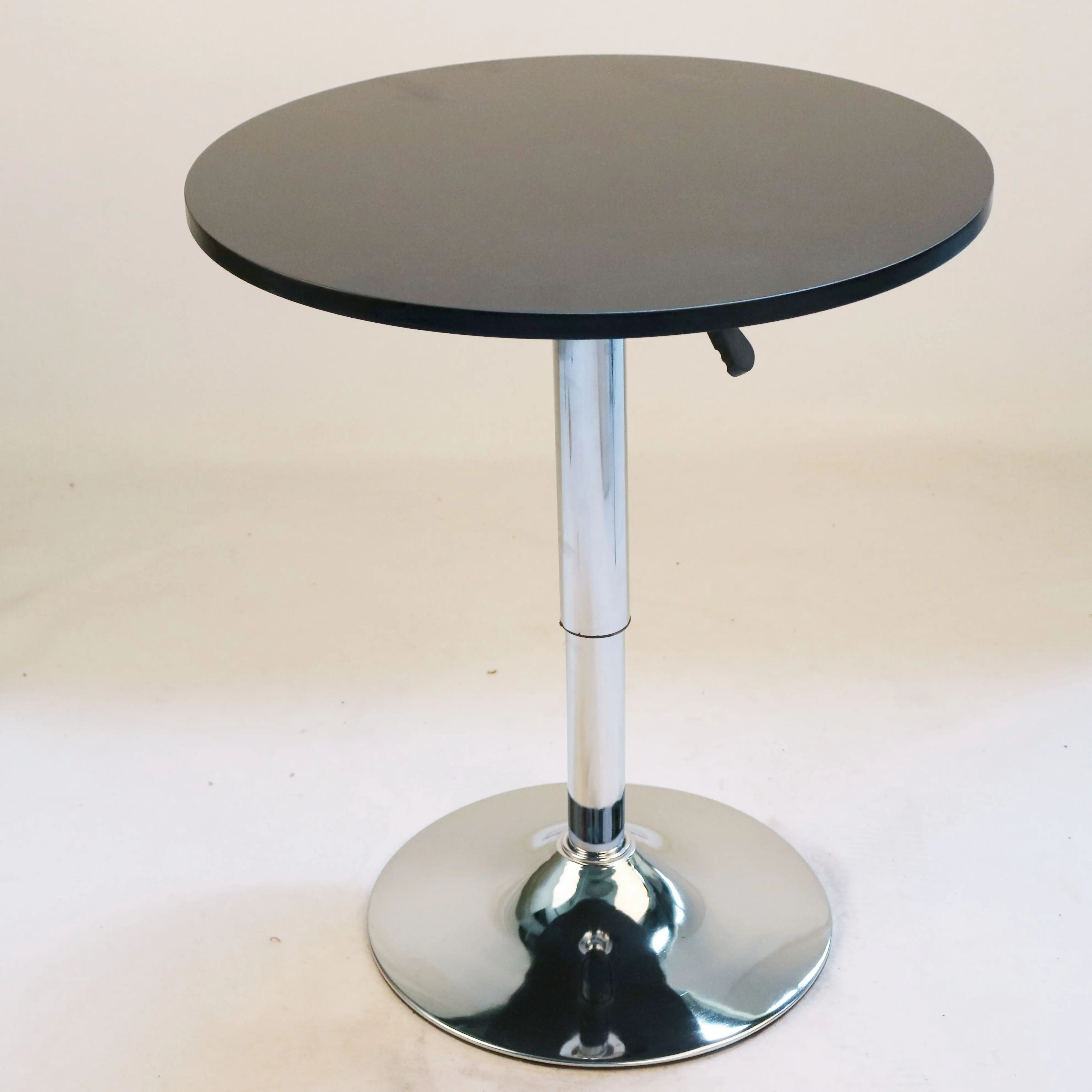 나무 라운드 조절 높이 바 테이블 커피 테이블 펍 테이블
