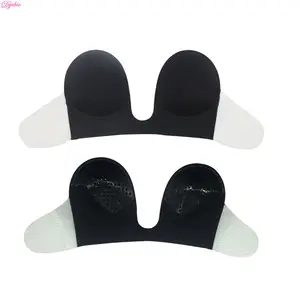 Invisible Backless Polyolefin Gel Form U Plunge Bra