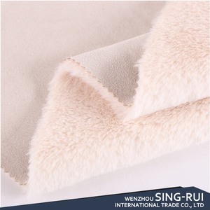 100% soprabito per giacca in tessuto di pelliccia con retro in finta pelle scamosciata in poliestere - Product Image 4