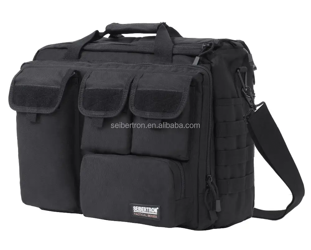 Seibertron Pro- Multifunction Mens Tactical Outdoor Shoulder Messenger Laptop Bag Handbags Briefcase for 17.3" laptop