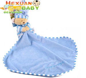 Bébé Couette Jouet Mignon Dessin Animé <span class=keywords><strong>Animal</strong></span> <span class=keywords><strong>Souris</strong></span> Ours Doux Peluche PP Coton Hochet de Remplissage avec Anneau - Product Image 3
