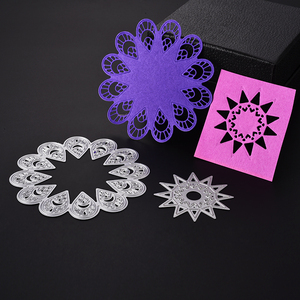 AAGU Kreis Runde Blumenmuster Weihnachts dekoration <span class=keywords><strong>CuttinG</strong></span> <span class=keywords><strong>Dies</strong></span> Maschinen papier Prägung Stanz werkzeuge für Scrap booking Making - Product Image 5