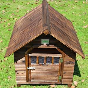 Antigua casa de madera para perros al aire libre - Product Image 3