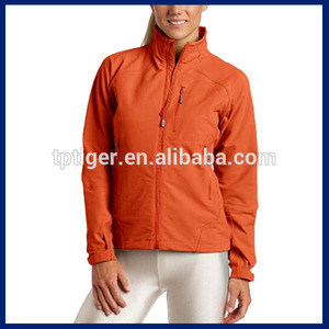 2015 caliente de ventas softshell exterior cazadora de alta de la mujer chaqueta de cuello - Product Image 1