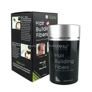 Dexe fibras de construção do cabelo eua em hair styling produtos do crescimento do cabelo da fibra