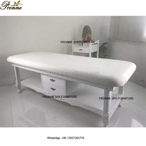 Mesa de madera para masaje de estilo moderno, cómoda, color blanco, de lujo - Product Image 4