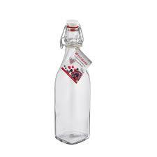 Botella de Vidrio Roja con Tapa Abatible Giara de 1 Litro - Botella de Vidrio Roja Ecológica para Cordiales y Conservas de <span class=keywords><strong>Bormioli</strong></span> <span class=keywords><strong>Rocco</strong></span> - Product Image 5