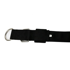 Collari per Cani di Taglia Grande in Nylon Nero Resistente da 50MM, Personalizzabili con Occhielli e Fibbie Metalliche, Morbidi e con Motivo Uniforme - Product Image 4
