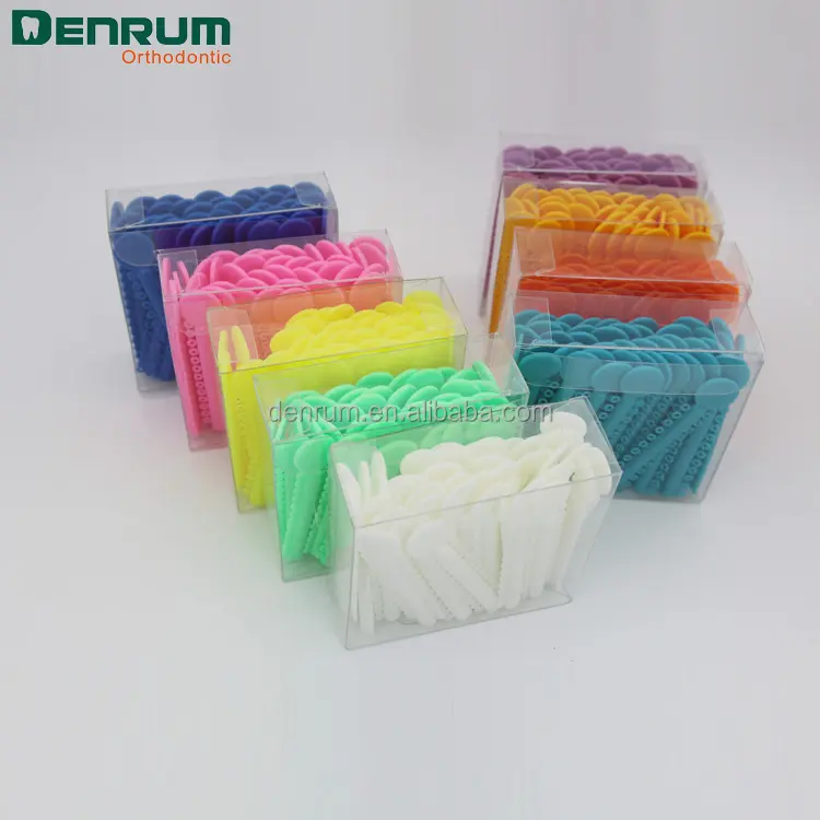 DENRUM الأسنان مطاطا أربطة تثبيت تقويم الأسنان o-حلقة مع CE ISO