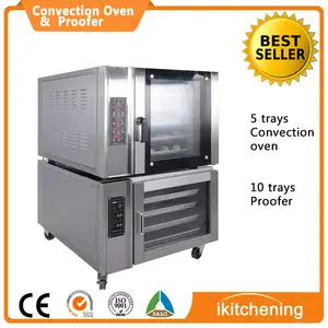 Ikitchening 5 Trays Electric Commercial Convection Oven and 10 trays proofer