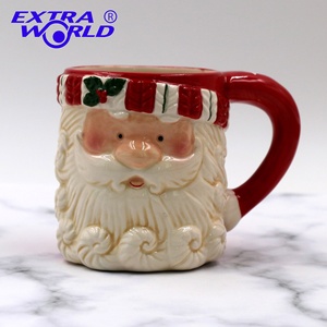 Tasses de Noël personnalisées en gros avec barbe blanche, le meilleur cadeau de Noël que vous méritez, tasse en argile - Product Image 2
