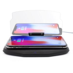 Cabezas pantalla rápido <span class=keywords><strong>cargador</strong></span> inalámbrico coche vehículo HUD teléfono GPS navegación Reflector imagen para <span class=keywords><strong>Samsung</strong></span> S8/S7/S6/nota <span class=keywords><strong>8</strong></span> - Product Image 2