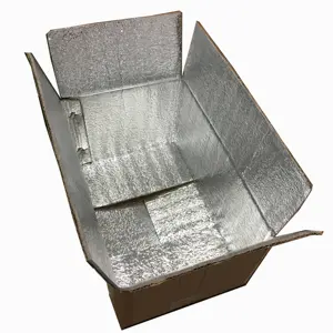 food thermal parcel delivery aluminum EPE foam foil insulation lined carton box