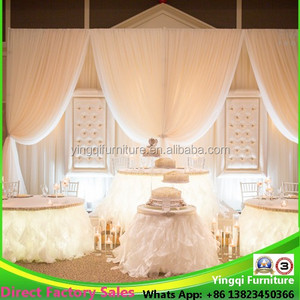 Wedding Head Table Skirts Decoration <strong>Back</strong> <strong>Drops</strong> - Product Image 6