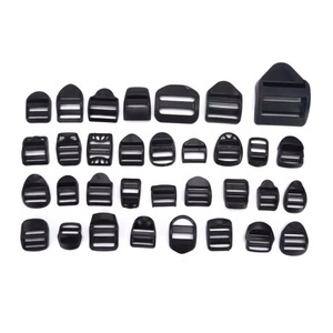 guangzhou manufacturers backpack accessories reversible black plastic belt adjustable strap buckle