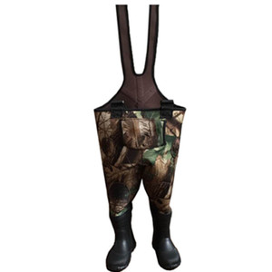 Cuissardes de pêche en néoprène camouflage pour <span class=keywords><strong>enfants</strong></span> de 4 mm avec semelle extérieure en caoutchouc durable - Product Image 4