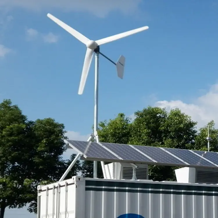 Elektrik jeneratörü rüzgar güneş hibrid güç sistemi 1KW 5KW 10KW ev için