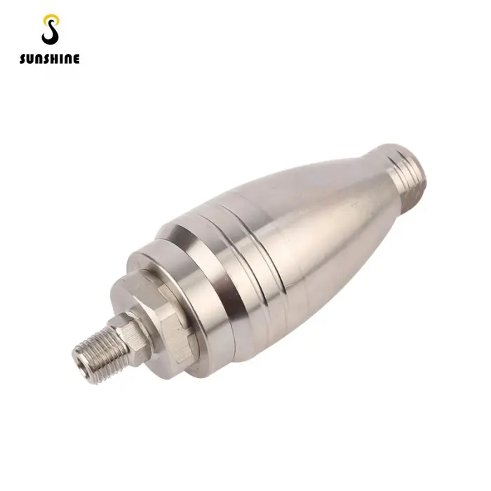 Stainless steel High Pressure Washer Drain Sewer Clean Pipe Rotary Nozzle