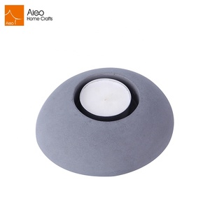 Bonne vente Conception Unique <span class=keywords><strong>Naturel</strong></span> Béton Ciment Oeuf En Forme De <span class=keywords><strong>Bougeoir</strong></span> pour La Maison De Décoration - Product Image 1