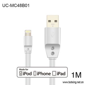 3 pied Plat <span class=keywords><strong>cordon</strong></span> usb IMF câble de recharge pour <span class=keywords><strong>iphone</strong></span> <span class=keywords><strong>8</strong></span>/<span class=keywords><strong>8</strong></span> <span class=keywords><strong>plus</strong></span> mfi usb câble - Product Image 2