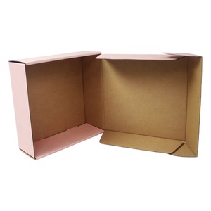 Bon marché OEM de luxe logo personnalisé imprimé petite rose couleur <span class=keywords><strong>dvd</strong></span> mailer emballage boîte en carton ondulé boîte d'expédition carton boîte - Product Image 4