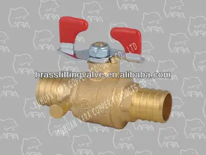 804-56 PEX x PEX PIPE PORT BALL VALVE WITH DRAIN-T HANDLE