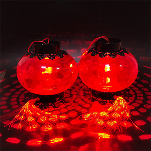 โคมไฟ LED สีแดงขนาดเล็กพลาสติกสำหรับตกแต่งเทศกาลตรุษจีนแบบดั้งเดิม - Product Image 4